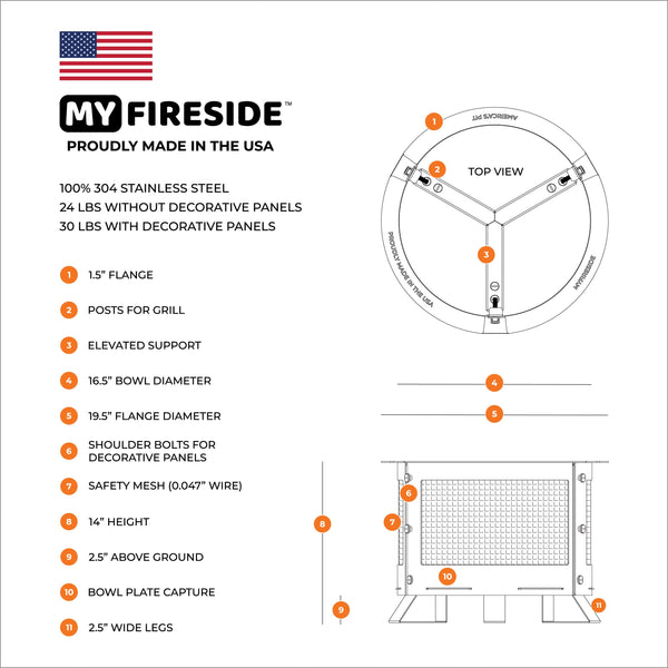 MYFIRESIDE FIRE PIT 17 - LITTLE GUY [FAVORITES]
