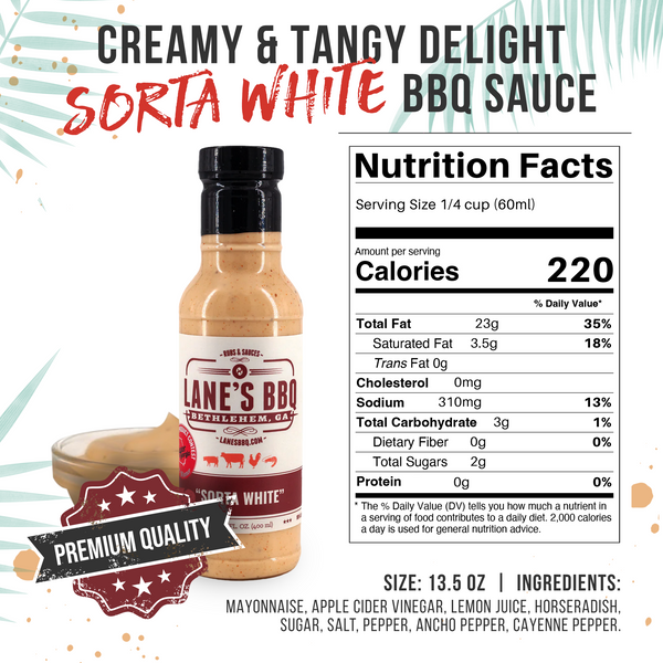 Sorta White Sauce Nutritional Facts | Lane's BBQ | The McLemore Boys