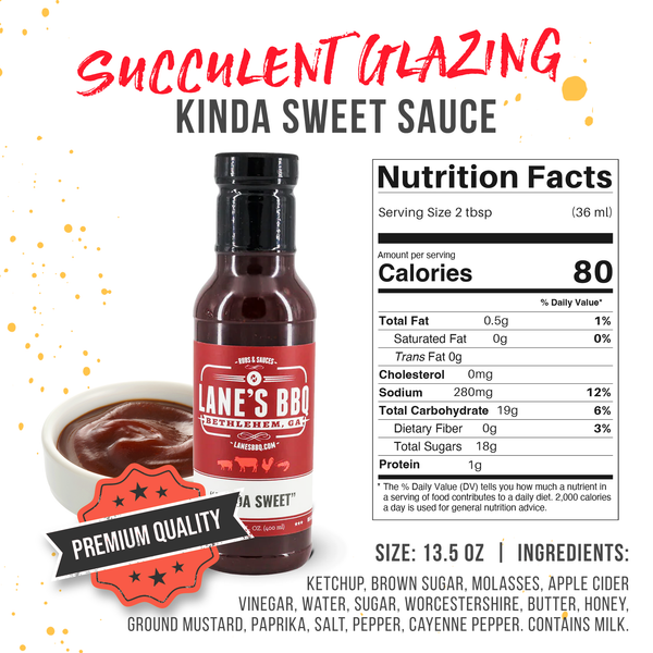 Kinda Sweet Sauce Nutritional Facts | Lane's BBQ | The McLemore Boys