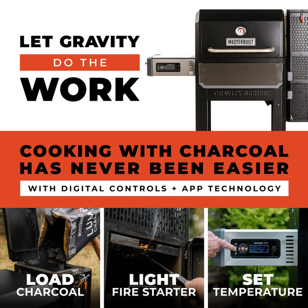 Gravity Series® 1050 Digital Charcoal Grill + Smoker