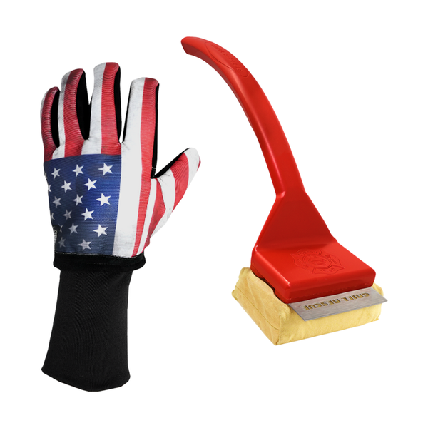 The Griller Pack: 1 Scraper Brush + 1 Rescue Gloves