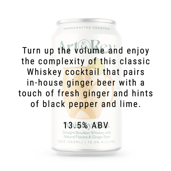 Art & Rev Whiskey Buck Cocktail 4 Pack 12.oz