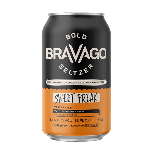 Bravago Sweet Freak (Vanilla Orange Cream) Hard Seltzer 4-Pack