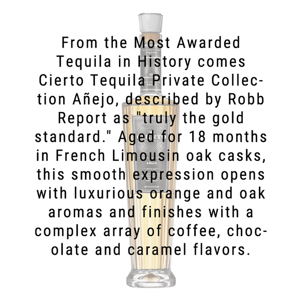 Cierto Tequila Private Collection Anejo 750mL