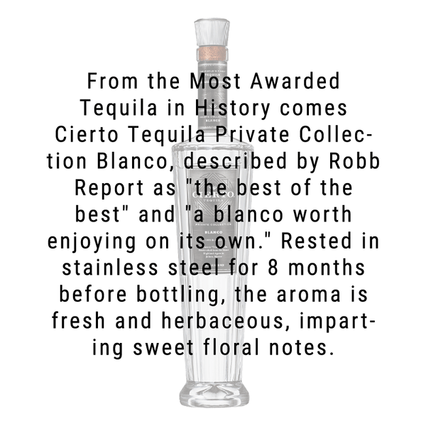Cierto Tequila Private Collection Blanco 750mL