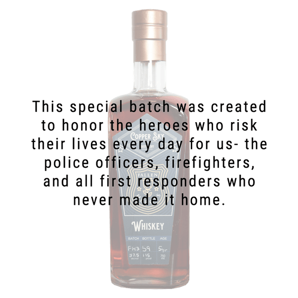 Copper Sky Fallen Heroes Whiskey 750mL