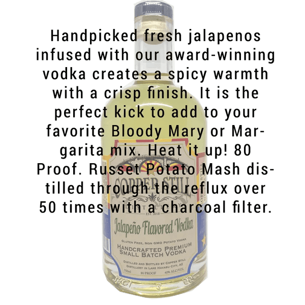 Copper Still Distillery Jalapeno Flavored Vodka 750mL