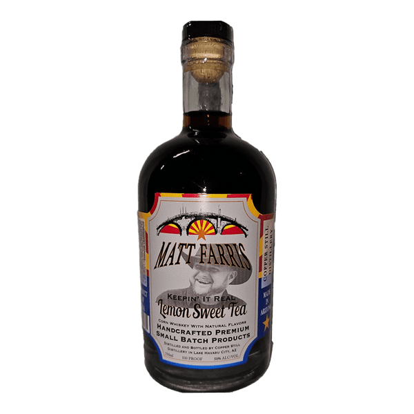 Copper Still Distillery Matt Farris Lemon Sweet Tea Flavored whiskey 750mL