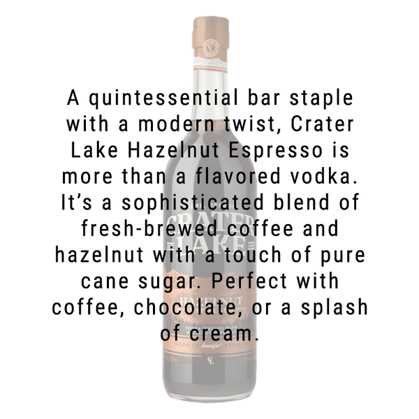 Crater Lake Hazelnut Espresso Vodka 750mL