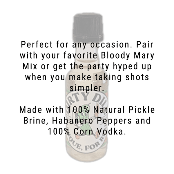 Dirty Dill Spicy Pickle Vodka Shot 50ml 12 pack