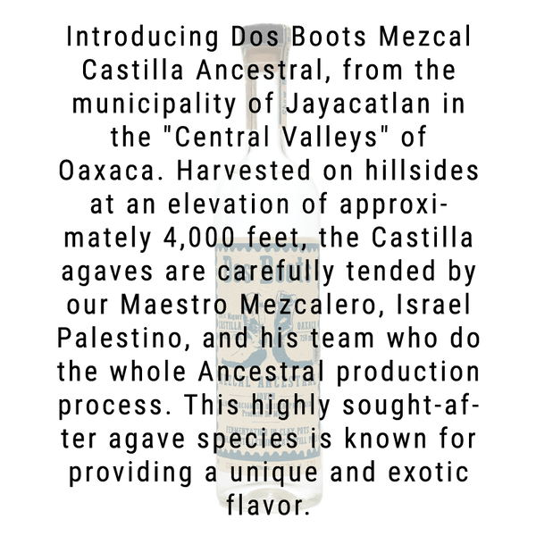 Dos Boots Ancestral Castilla Mezcal 750ml