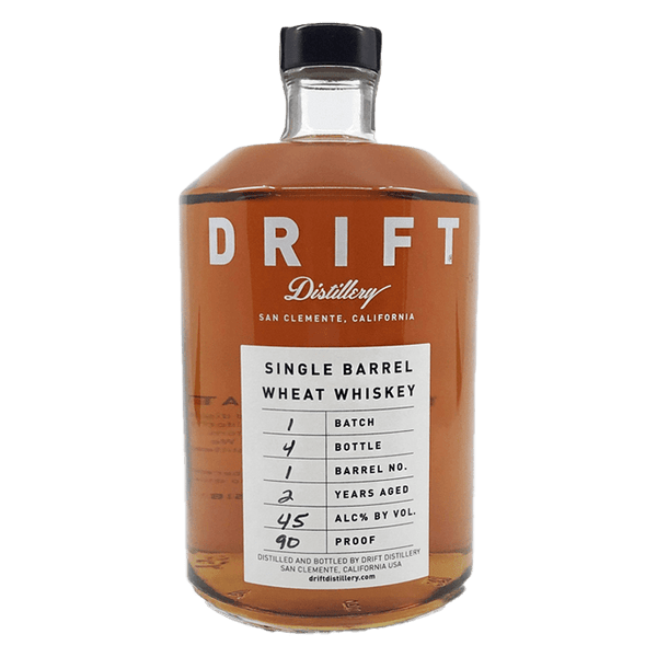 Drift Distillery Single Barrel Wheat Whiskey 750mL