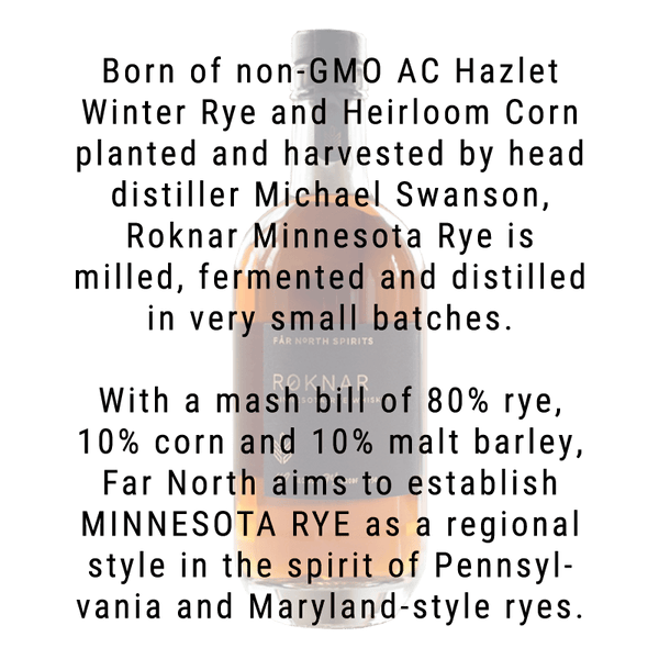 Far North Roknar Minnesota Rye Whiskey 750mL