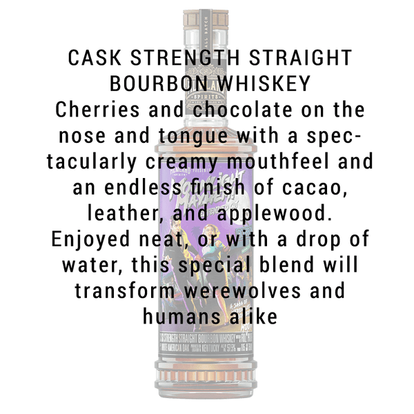 Filmland Spirits Moonlight Mayhem Extended Cut Cask Strength Bourbon Whiskey 750mL