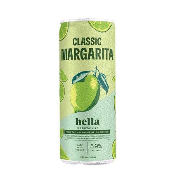 Hella Cocktail Co. Classic Margarita Cocktail 4 pack 12.oz