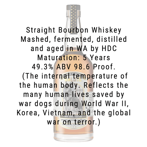 Heritage Distilling Service to America Salute™ Whiskey - War Dogs 750mL