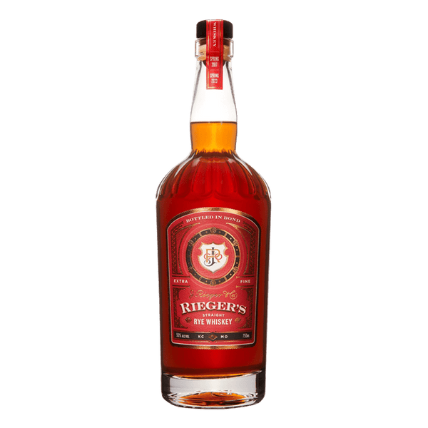 J Rieger & Co. Straight Rye Whiskey Bottled in Bond 750mL