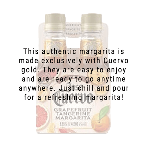 Jose Cuervo Authentic Grapefruit Tangerine  Margarita 200mL 4 Pack