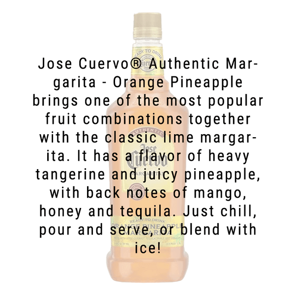 Jose Cuervo Authentic Orange Pineapple Margarita 1.75L