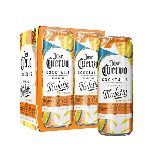 Jose Cuervo Authentic Sparkling Muletta 355mL 4 Pack