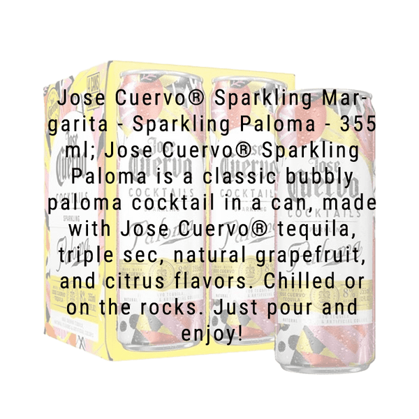 Jose Cuervo Authentic Sparkling Paloma 355mL 4 Pack