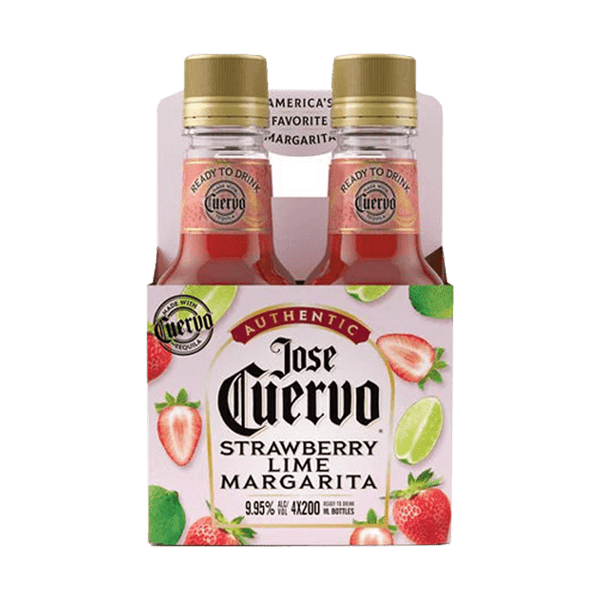 Jose Cuervo Authentic Strawberry Lime Margarita 200mL 4 Pack