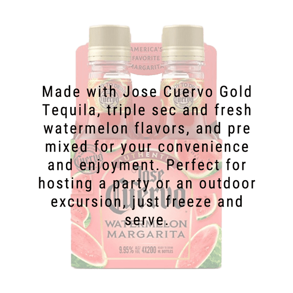 Jose Cuervo Authentic Watermelon Margarita 200mL 4 Pack
