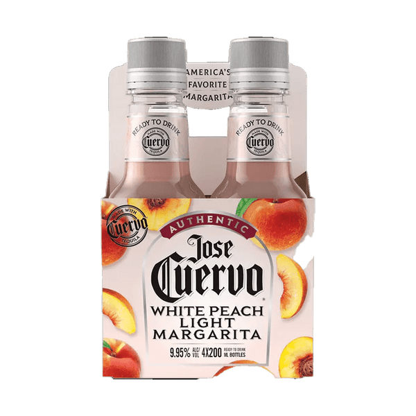 Jose Cuervo Authentic White Peach Light Margarita 200mL 4 Pack