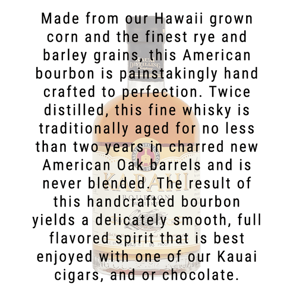 Kauai Distilling Co. Kapahi Bourbon Whisky 750mL