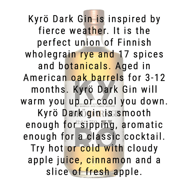 Kyro Dark Gin 750ml