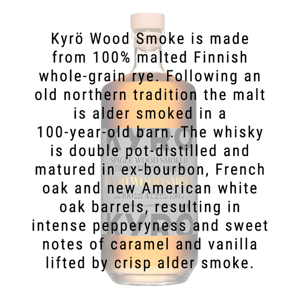 Kyro Wood Smoke Rye Whiskey 750ml