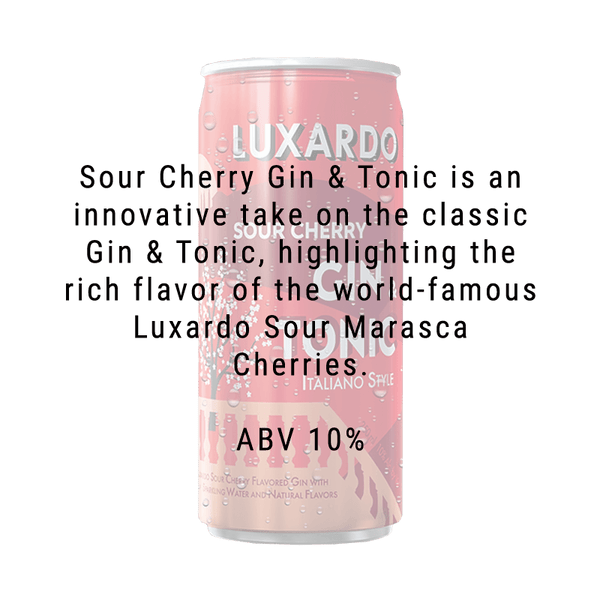 Luxardo Sour Cherry Gin & Tonic Cocktail 4 pack