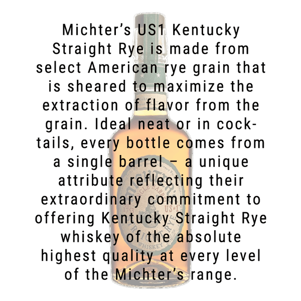 Michter's Kentucky Straight Rye Whiskey 750mL