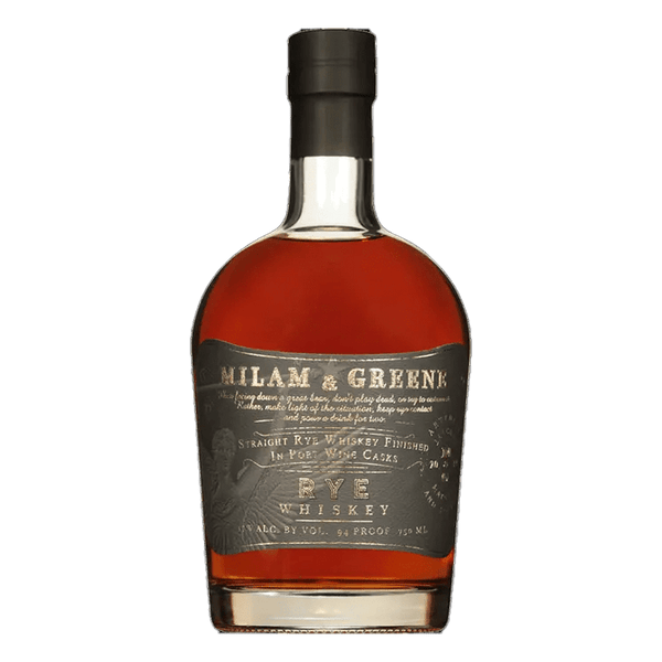 Milam & Greene Straight Rye Whiskey Finished in Port Casks 750mL