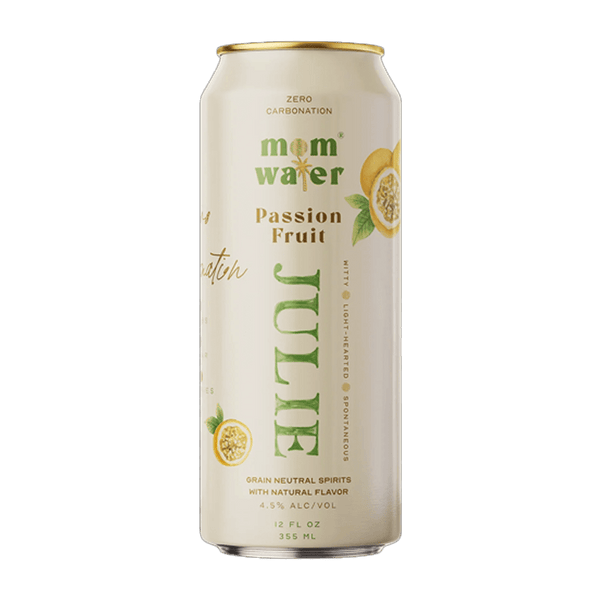 Mom Water Julie - Passion Fruit Cocktail 12.oz 4 Pack