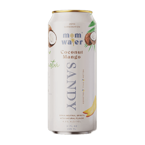 Mom Water Sandy - Coconut Mango Cocktail 12.oz 4 Pack