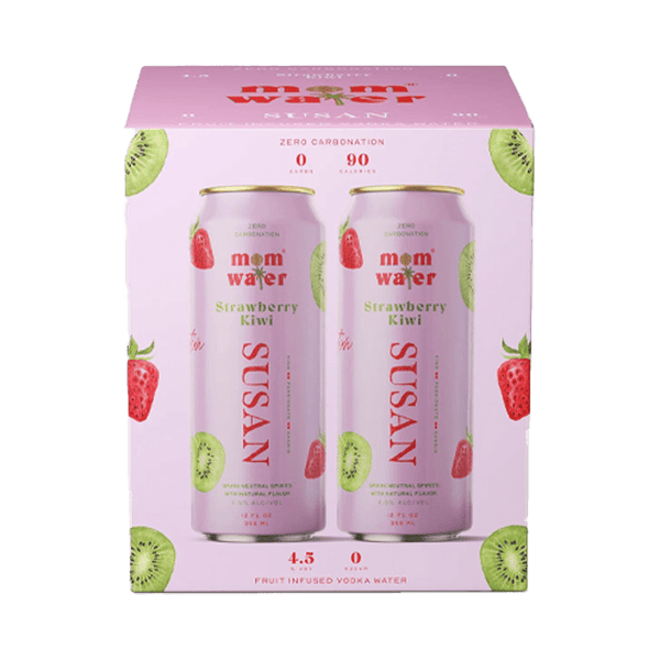 Mom Water Susan - Strawberry Kiwi Cocktail 12.oz 4 Pack