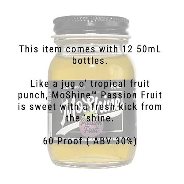 MoShine Passion Fruit Moonshine 50ml 12 Pack