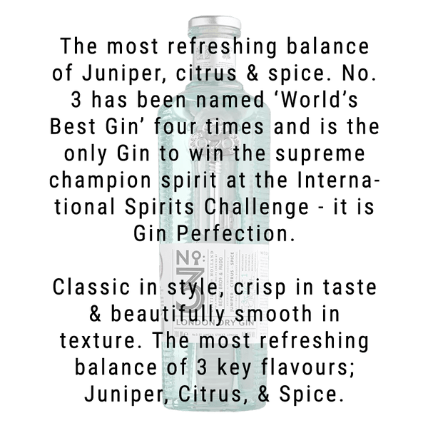 No. 3 London Dry Gin 750ml