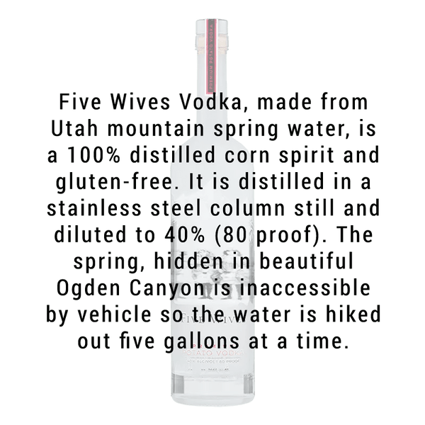 Ogden's Own Five Wives Premium Potato Vodka 750ml
