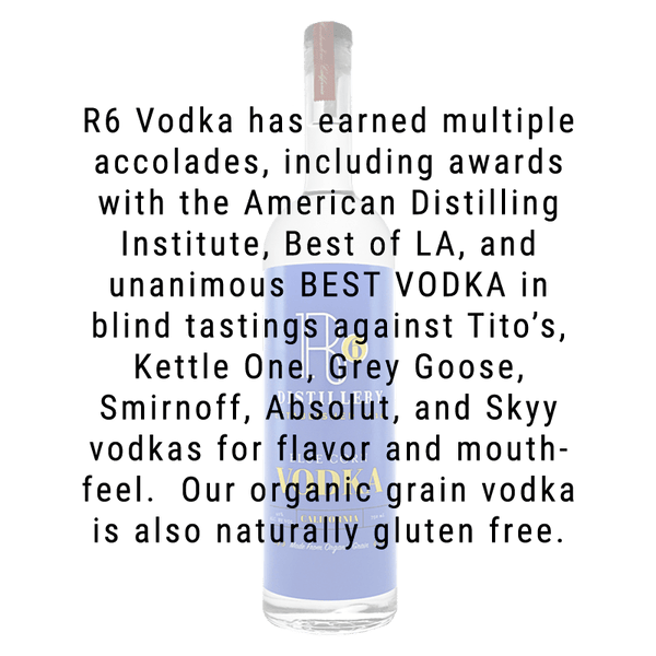 R6 Distillery Blue Corn Vodka 750mL