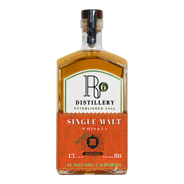R6 Distillery + Eagle Rock Brewing Single Malt Whiskey 750mL
