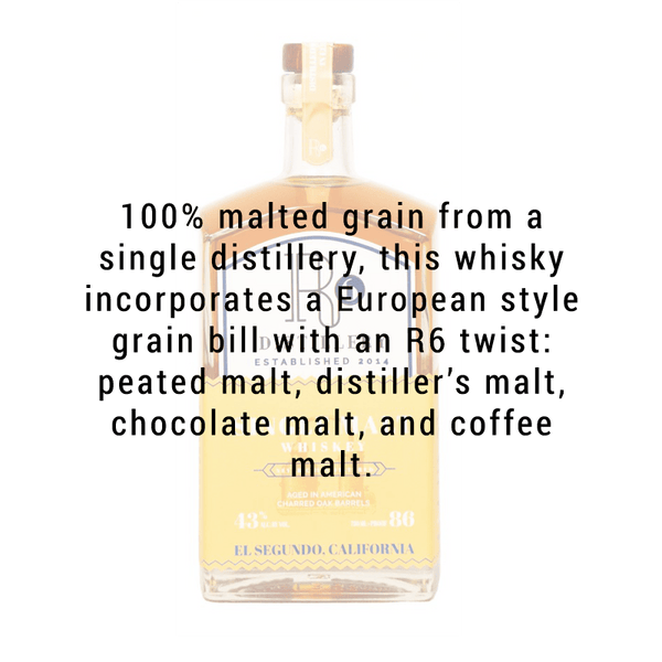 R6 Distillery Single Malt Whiskey 750mL