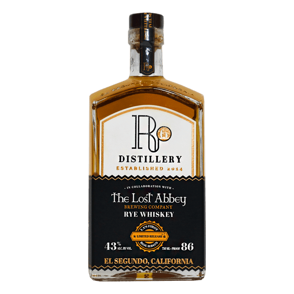 R6 Distillery + The Lost Abbey Brewing Rye Whiskey 750mL