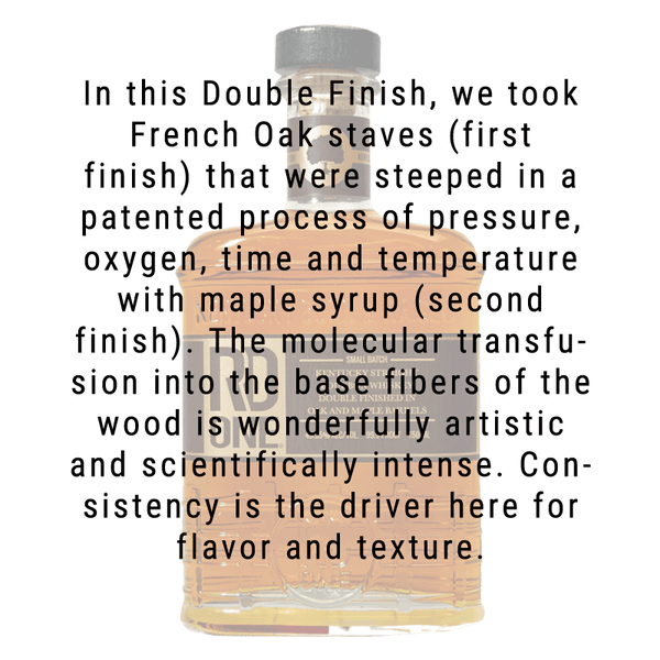 RD One Small Batch Kentucky Straight Bourbon Whiskey Double Finished In Oak and Maple Barrels 750mL