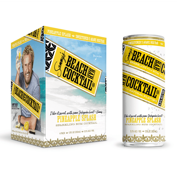 Sammy’s Beach Bar Cocktail Co. Pineapple Splash 4 Pack