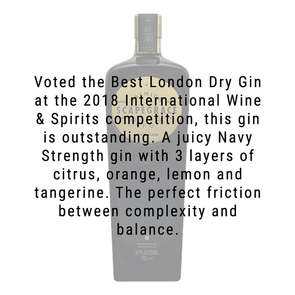 Scapegrace Gin Gold 750ml