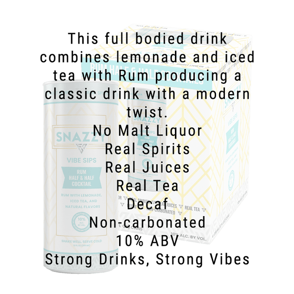 Snazzy Rum Half & Half Cocktail 4 Pack