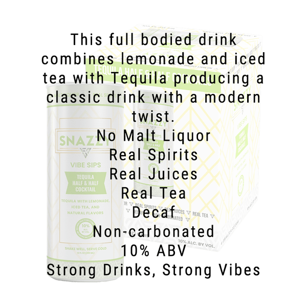 Snazzy Tequila Half & Half Cocktail 4 Pack