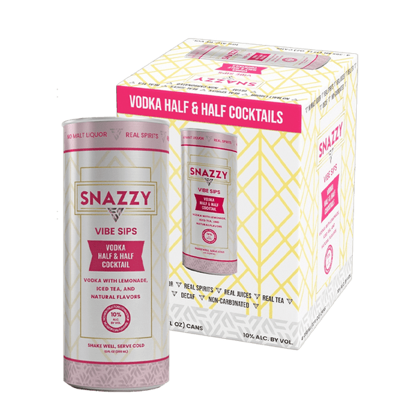 Snazzy Vodka Half & Half cocktail 4 Pack